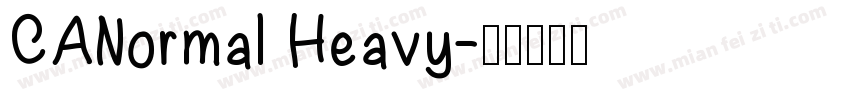 CANormal Heavy字体转换